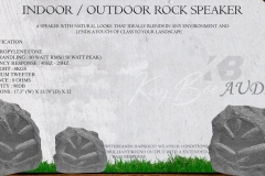 Indoor Outdoor Rock Speaker